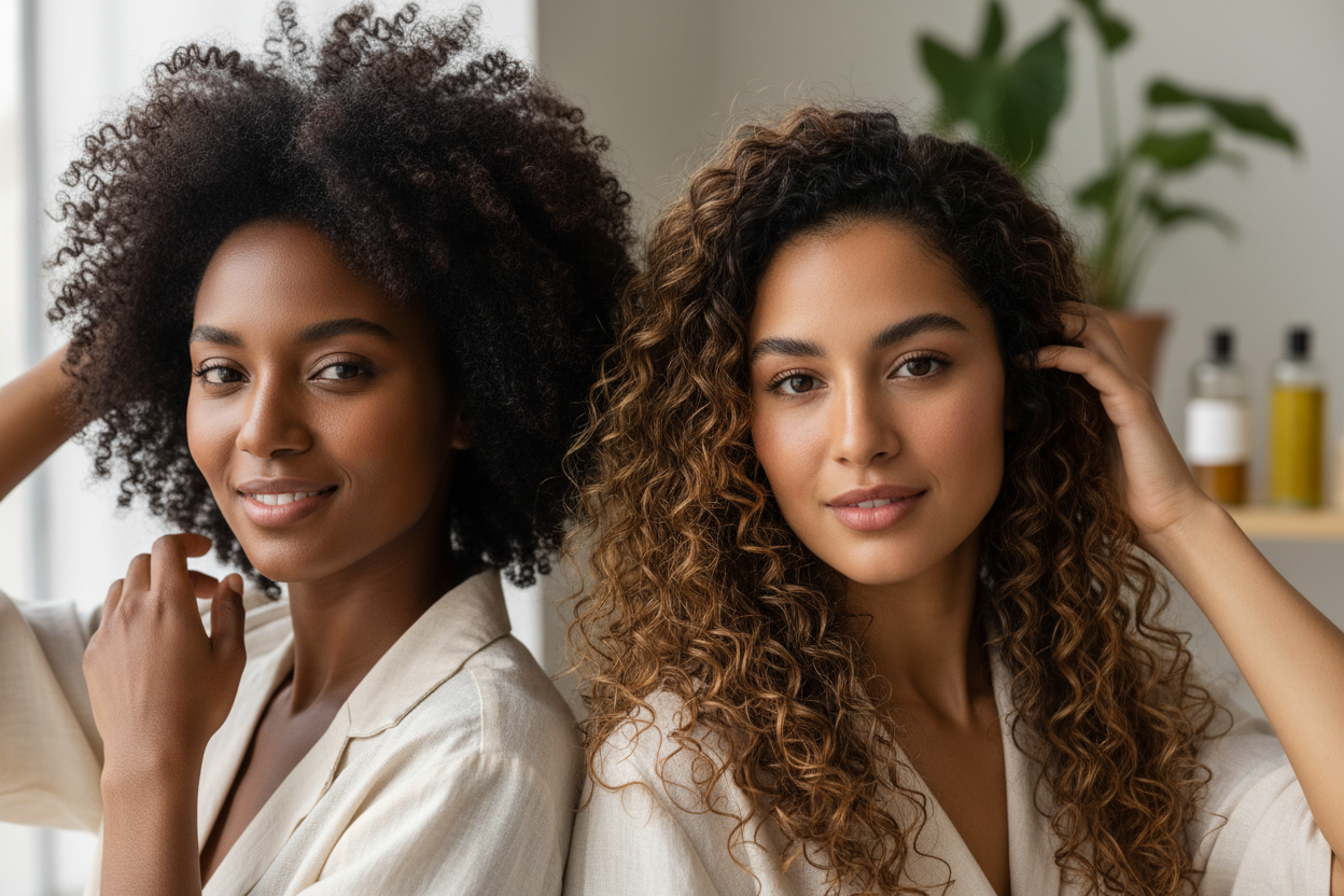 Natural hair beauty models